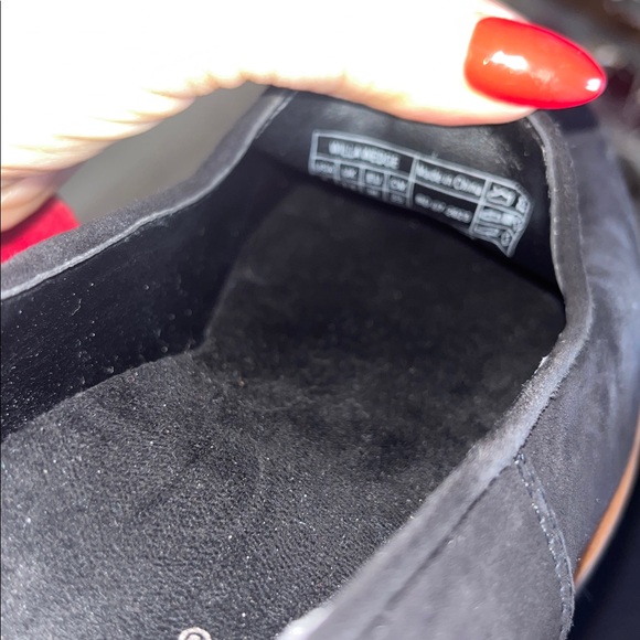 Vionic Willa Wedge Loafers Slip-On Water Repellent Suede Chunky Lug Heel Size 6 - Picture 9 of 10